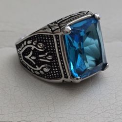 NEW MENS FINE STAINLESS STEEL RING 