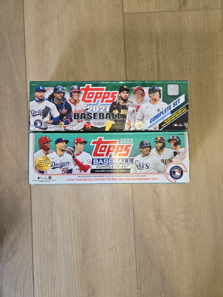 Topps Baseball Card Collection 2021 And 2022 Complete Set