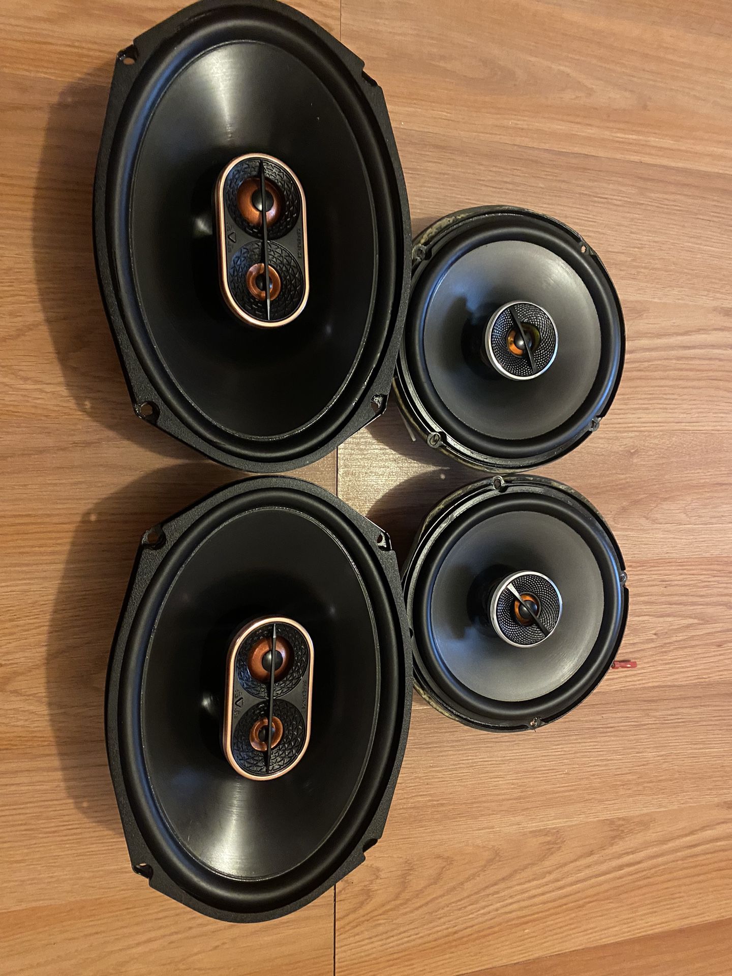 Infinity 6x9 600 Watts & JBL 6.5 120 Watts Dooor Speakers Combo Bass !!Firm price!!