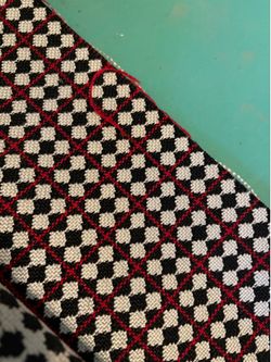 Reversible Houndstooth upholstery fabric