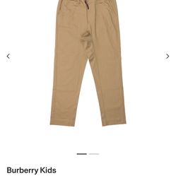 Burberry Baby Boys Cotton Twill Drawstring Trousers