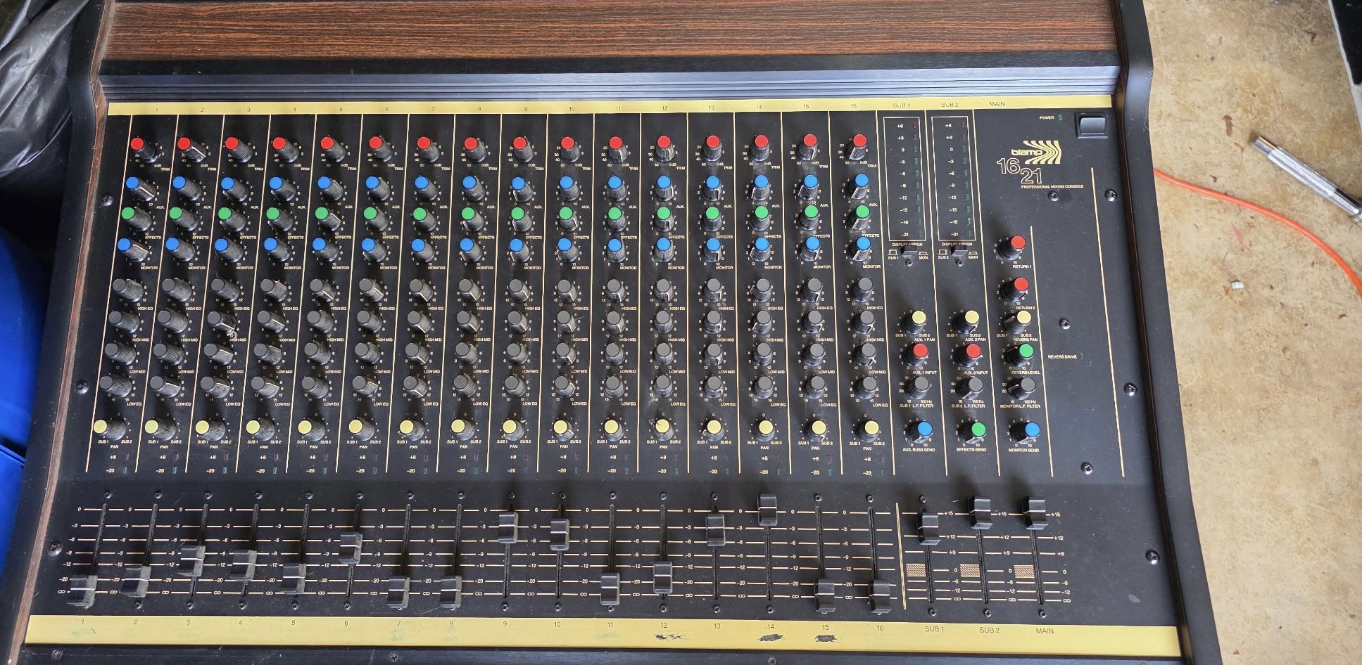 Biamp 1621 mixing console 