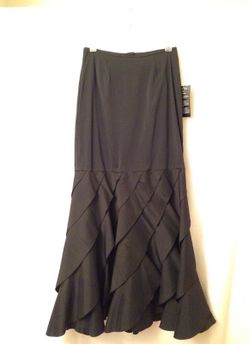 XSCAPE Long Evening Skirt Black Size 6 New