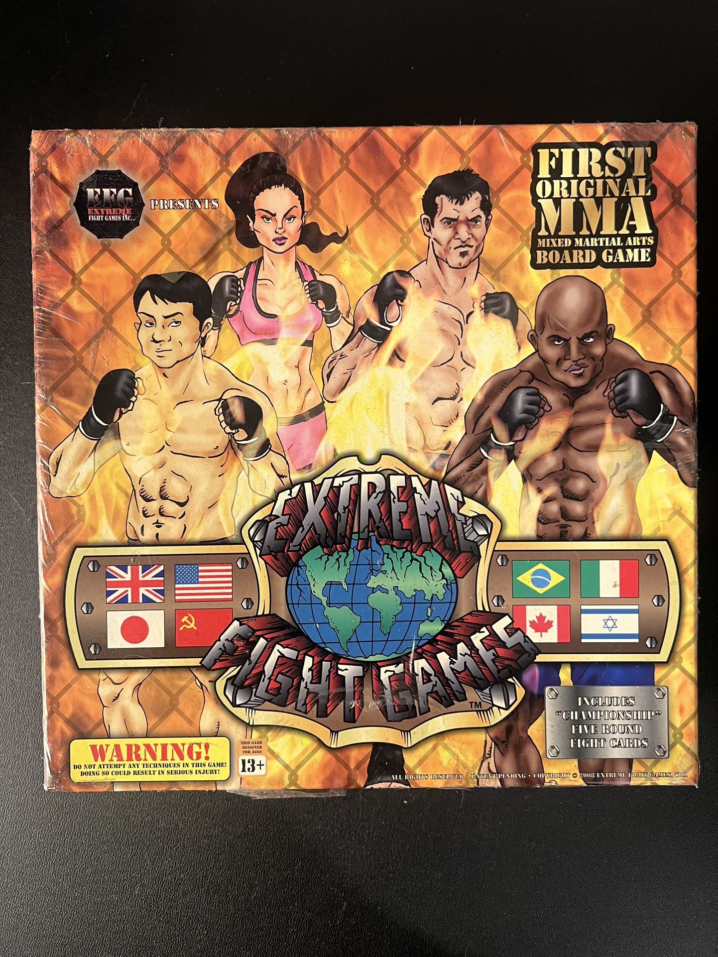 Extreme Fight Game First Original MMA Mixed Martial Arts Board Game New Sealed