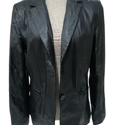 Jaclyn Smith Classic Black Women’s Leather Jacket Size 12