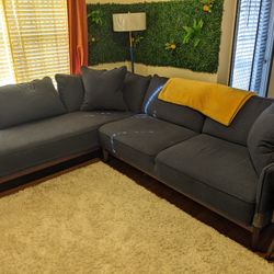 XL Navy Blue Sectional