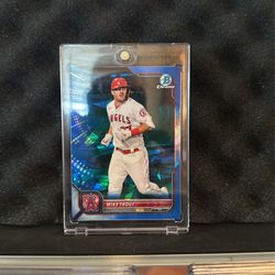 Topps Bowman Chrome Sapphire Mike Trout