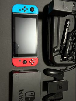 Nintendo Switch 1 Console HAC-001 (-01) V2 with Dock and Charger