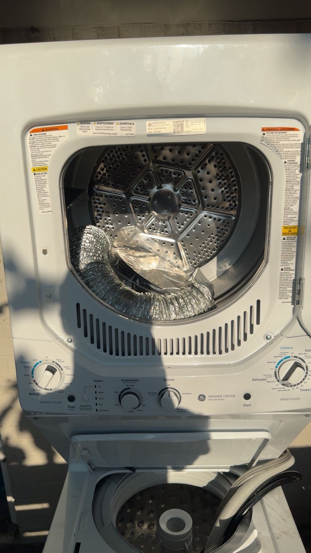 GE Stackable Washer & Dryer