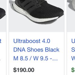 SIZE 8 ULTRA BOOSTS GENTLY USED