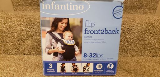 Flip front to back carrier baby