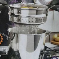 Olla De 8qts Con Vaporera De Princess House