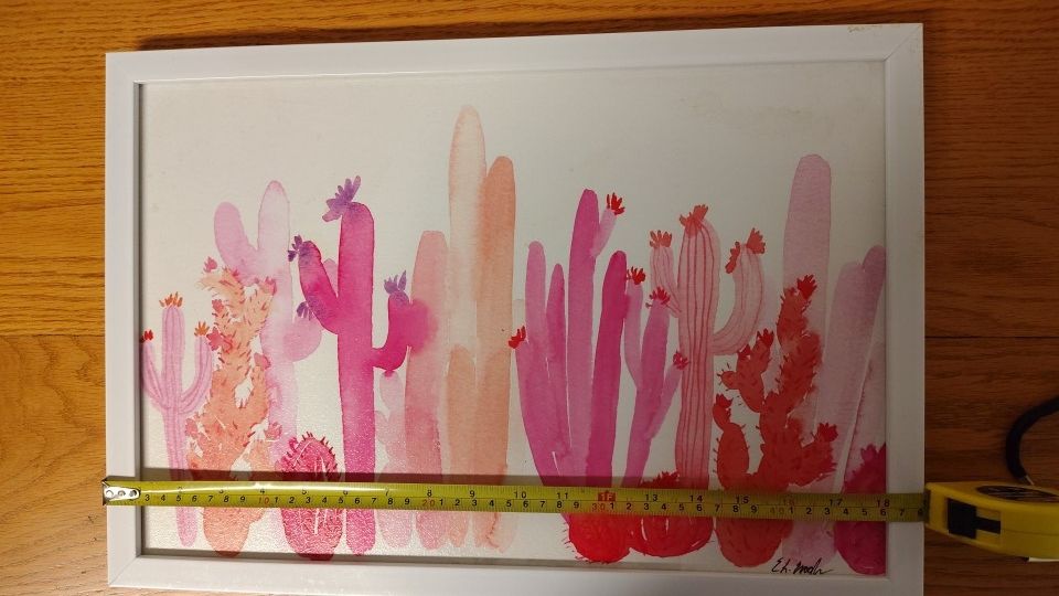 Beautifully Done Pink Watercolor Picture