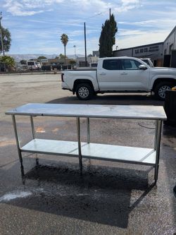 7ft by 2ft Stainless Steel Table
