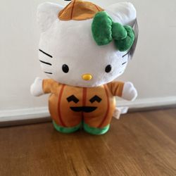Brand New Hello Kitty Pumpkin Plush Greeter, 19.5 in