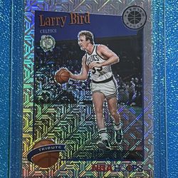 2019-20 NBA Hoops Premium Stock LARRY BIRD Tribute #289 Silver Mojo Prizm