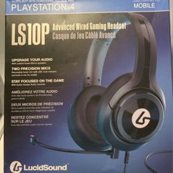 $37🍇🧷 LucidSound LS10P Gaming Headset for PS4 👌🆕 Distressed Box