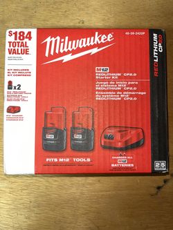 Milwaukee Battery Kit 