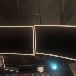 Two 24 Inch Monitors 