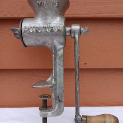 Vintage Manual Hand Crank Meat Grinder