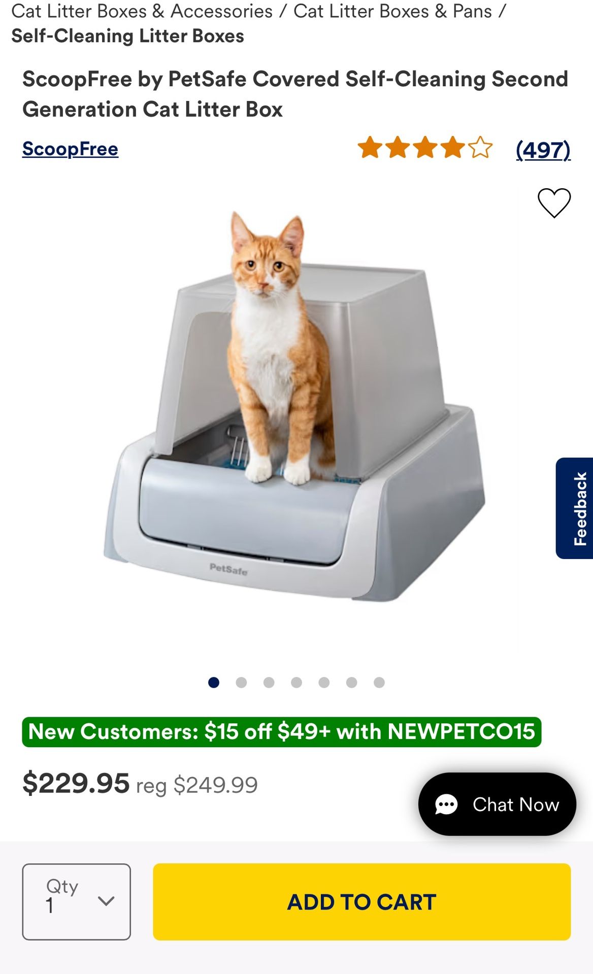 Cat Litter Box ( Self Cleaning )