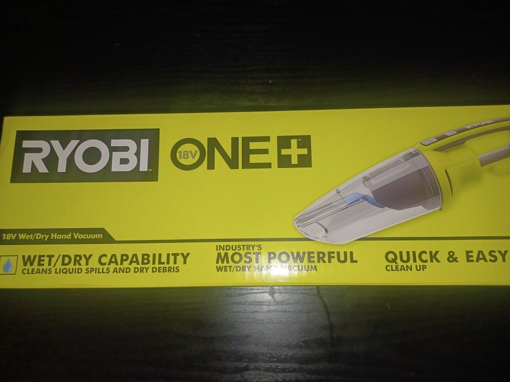 Ryobi 18V Wet/Dry Hand Vac (Tool Only)