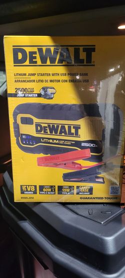 Dewalt 2500 amp jump starter