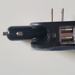 New Wall And Car Plug In Two USB Charger