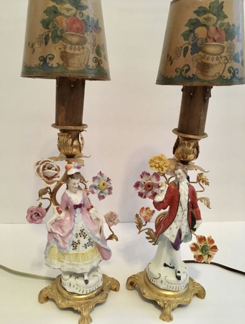 Antique French Table Lamps