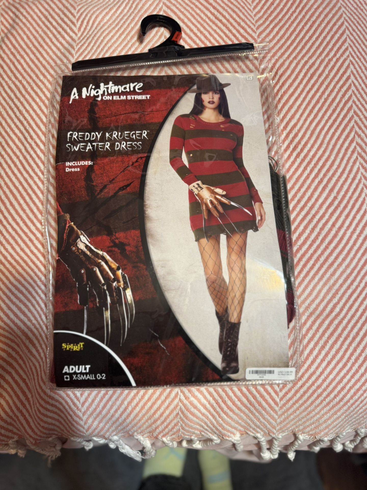 FREDDY KRUEGER® SWEATER DRESS Adult Size: XS 0-2
