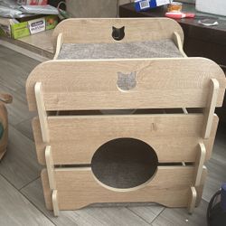 Wooden Cat Bed