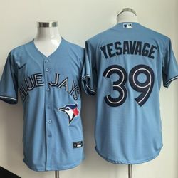 Toronto Blue Jays #39 Yesavage Light Blue Official MLB Jersey - Stitched