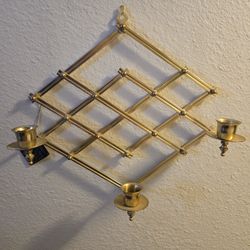 Vintage Brass Candle Sconce