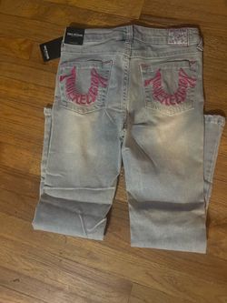 True Religion Jeans Teen 14 Joey High Rise Flare Light Wash