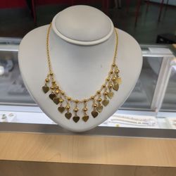24k Gold Beautiful Necklace Solid Gold 38.3 Grams 20 Long If You Are Interested Please Ask For Maribel Thank You 