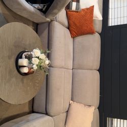 Double Chaise Couch With Storage/ Sleeper