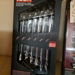 NEW Icon 6 Piece Metric Reversible Ratcheting Wrench Set WRRM-6