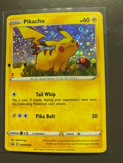 Holo Pikachu 25th Anniversary Promo Card