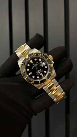 Rolex Submariner Black Dial Two Tone Yellow Gold Stainless Steel 2019
