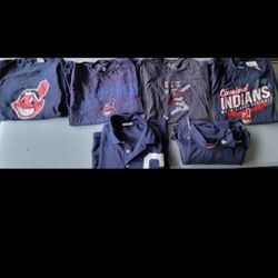 Cleveland Indians Guardians Shirts New Large Lot Bundle