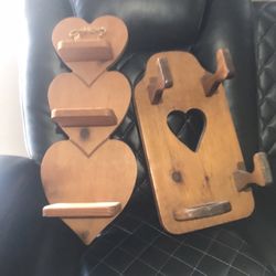 Wooden Candle Holder Wall Frame 