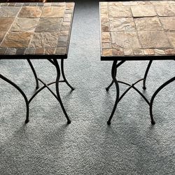 Metal/Tile End Tables
