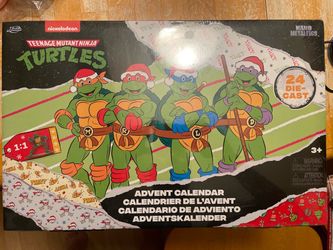 TMNT Advent Calendar Nano Metalfigs 24 Die-Cast Figures Nickelodeon SEALED