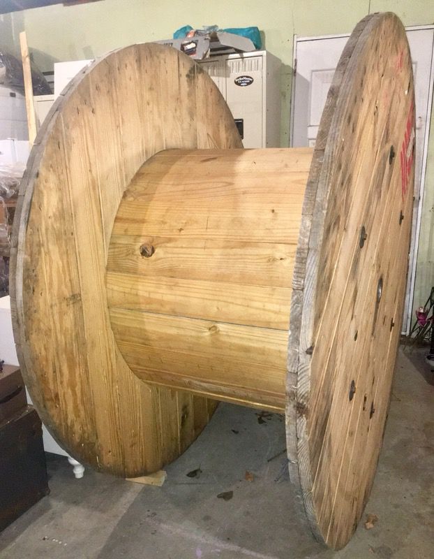 Extra Large Wooden Spool - Cable Reel for Sale in North Haven, CT - OfferUp