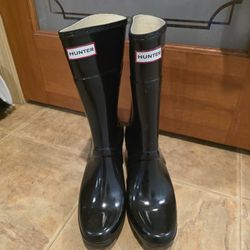 Hunter Wedge Rain Boots Size 10 W
