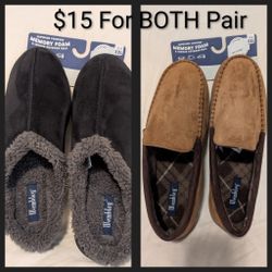2 Pair Men's Slippers NEW Wembley Size 13 