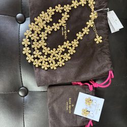 Kate Spade Necklace And Earrings Set