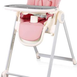 Baby High Chair Pink 