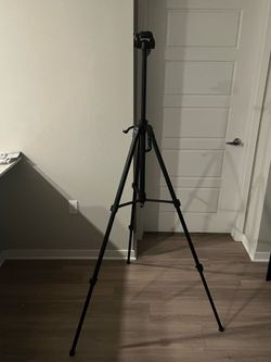 onn 52" Aluminum Compact Camera Tripod Adjustable Height, Light Weight, Mounts for SLR|Camera|Smartphone|GoPro