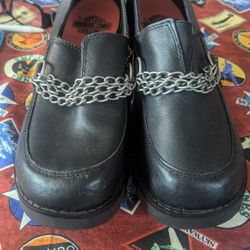 NEW W TAGS WOMENS Black  LEATHER HARLEY DAVISON SHOES MAKE OFFER 